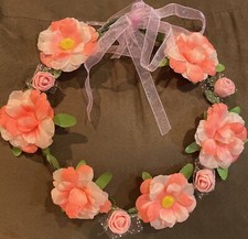 FLOWER HALO CROWN MIDIEVAL COSTUME ACCESSORY HALLOWEEN DRESS UP PRETEND