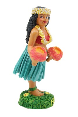 pilyero Hawaiiaanse dansfiguur dashboard ornamenten, wiebelfiguur auto, Hawaii Hula Girl poserend, wiebelhoofd figuur auto, Hula-danseres figuren decoratie voor auto, bureau, kantoor
