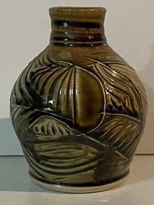 Le Long Du Tage. Art vase. Artist Antonio Da Silva. France. 5 inch. 