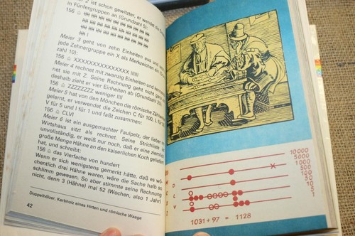 Buch Geschichte des Rechnens Rechengeräte Rechenstab Kerbholz DDR 1977 - Afbeelding 6 van 6