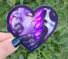 Ghost Face Love Die Cut Sticker