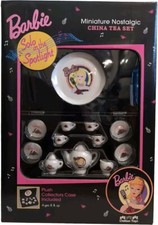 New Barbie Miniature Nostalgic China Tea Set Solo in the Spotlight with Case