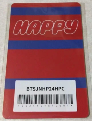BTS JIN Solo Album HAPPY Japan FC / UMS universal Limited