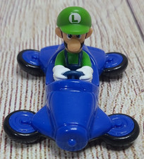 McDonald's Nintendo Mario Kart Luigi Happy Meal Toy Green Blue White 3" 2022