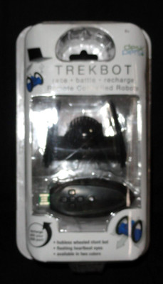 NOS Trekbot Desk Pet ~ Remote Controlled Robot ~ Rechargeable ~ Black