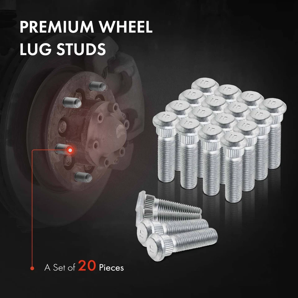 20x M12-1.5 Wheel Lug Stud for Dodge Grand Caravan Chrysler Jeep Patriot Ram VW - Image 3 of 4