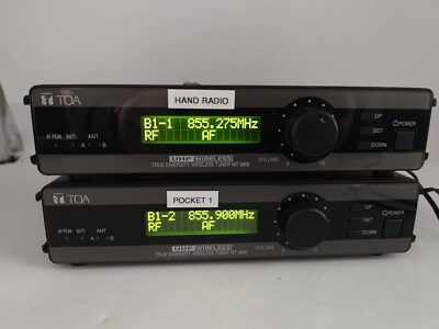 TOA WT-5800 UHF kabelloses Funkmikrofon, 64 Kanäle, True Diversity X2