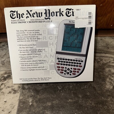 Vintage Excalibur The New York Times Electronic Crossword Puzzle game 2006 game