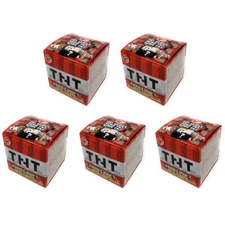 Mattel - Minecraft TNT Series 25 Mini Figures - MYSTERY BLIND BOXES (5 Pack Lot)