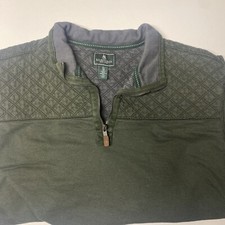  See Photos  Men  s G.H. Bass Co. 1/4 Zip Sweatshirt . Size XL .