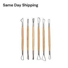 6Pcs Clay Pottery Tool Ceramic Sculpting Tools Carving Ribbon Wire