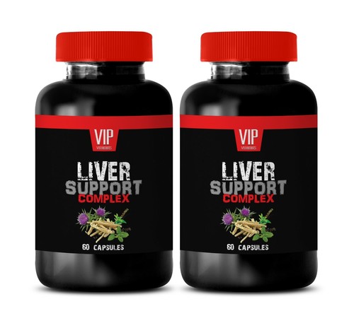 Desintoxicación y regeneración del hígado - COMPLEJO HEPÁTICO 1200MG - extracto de ginseng - 2 Botellas