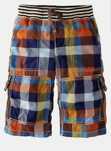 ๐๐Discontinued Mini Boden Boys Plaid Techno cargo shorts size 4๐๐ - Picture 4 of 4