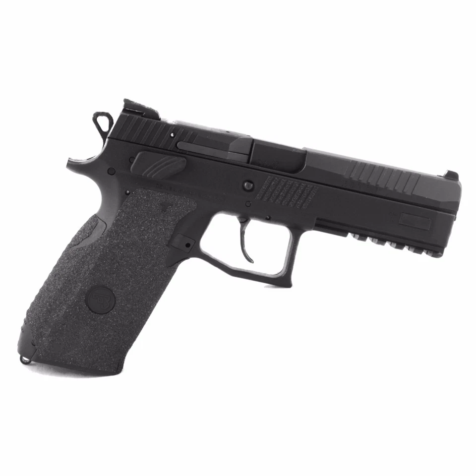 Empuñaduras de garra para empuñadura de correa trasera mediana CZ P-09 en textura granulada negra 067G Foto 2 de 4