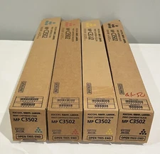 Genuine Ricoh Savin Lanier MP C3502 Full Set KCMY Print Toner 841735,36,37,38
