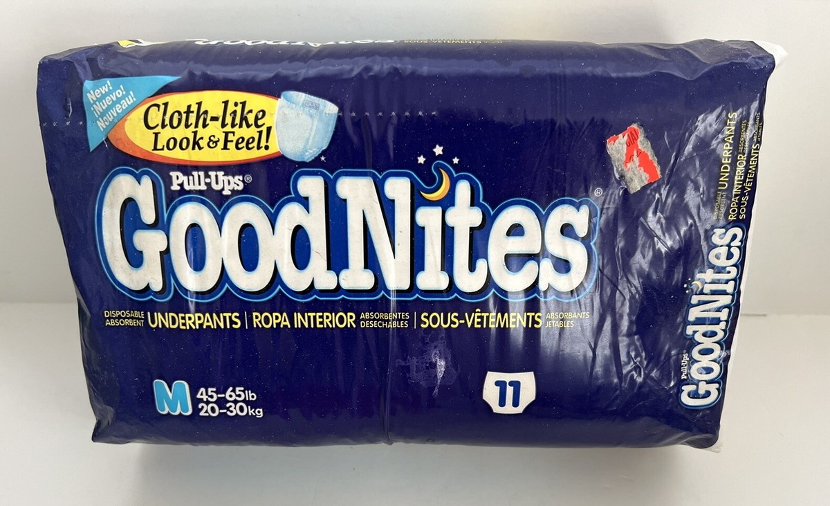 Vintage 2002 Goodnites 11 Medium 45-65 Lb Underpants Diapers