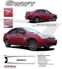 Swift Body Side Hockey Vinyl Graphics Stripe Decal 3M Pro Fits Ford Focus Models