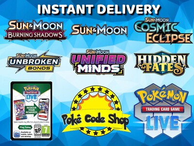 SUN & MOON MIX LIVE CODES Pokemon Booster Online Code SOFORT QR EMAIL VERSAND
