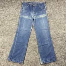 Vintage 70s 80s Sears Hands Off Distressed Denim Jeans Size 31 x 28