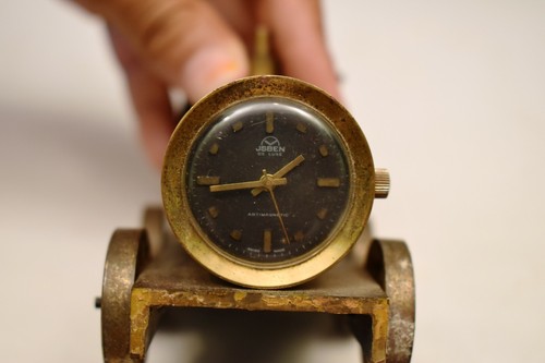 Antique JSBEN Desk Watch Locomotive Timepiece Train Model Clock Railway Engine" - Picture 8 of 11