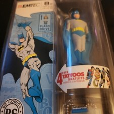 Rare Batman 8GB USB Flash Drive EMTEC DC Comics Collectible Sealed w/ Tattoos