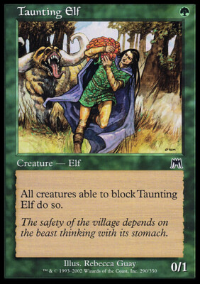 Magic the Gathering MTG Taunting Elf (290) Onslaught   LP