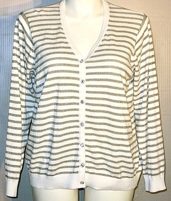 gold lurex cardigan