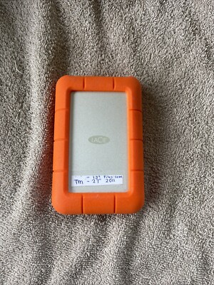 LaCie Rugged 1TB USB-C and USB 3.0 Portable External Hard Drive Used (163)