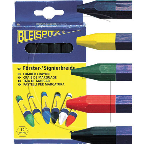 12er-Set Signierkreide L 120 mm Farbe Schwarz Hexagonal Inhalt pro Packung: 12 - Bild 2 von 2