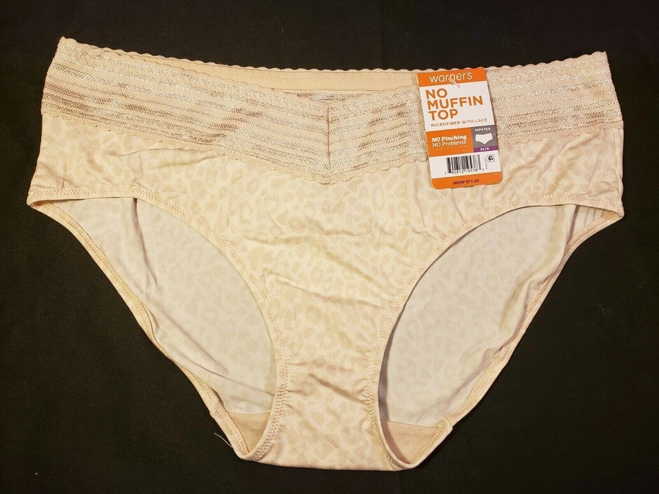 Новый с Ярлыками Warner's без MUFFIN верхний кружева хипстер трусики обратный животных 5609J размер 9/2XL - Изображение 3 из 4