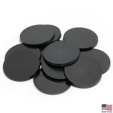 Pack of 12, 60 mm Plastic Round Bases Miniature Wargames Table Top gaming