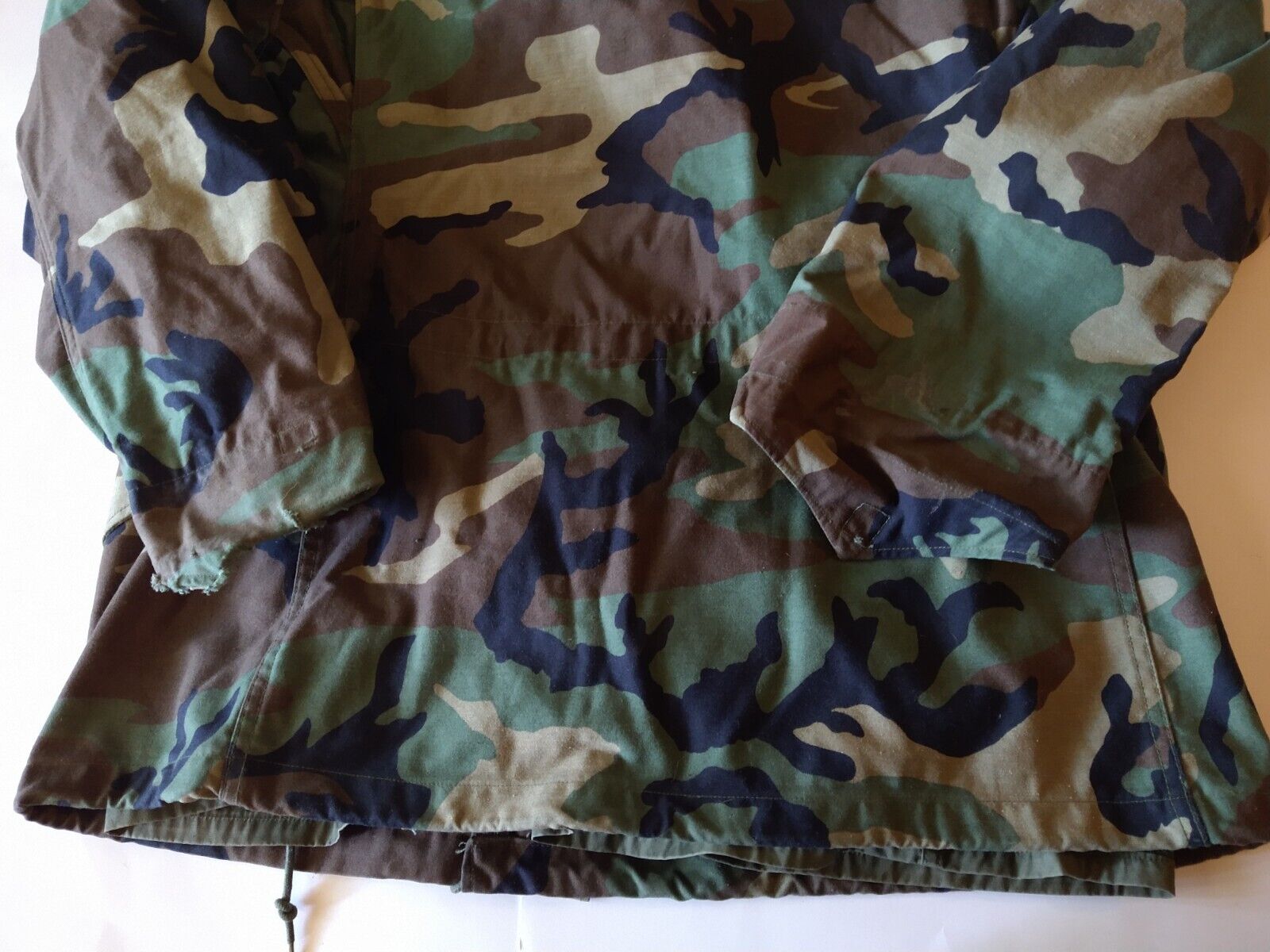 US Army M65 Field Jacket With Liner Woodland Camo… - image 4