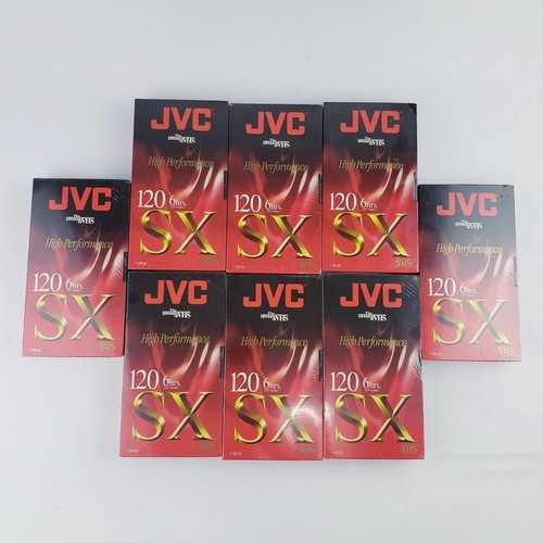 8 JVC SX T-120 High Performance Blank VHS Tapes 6 Hour NEW & SEALED - Picture 6 of 7