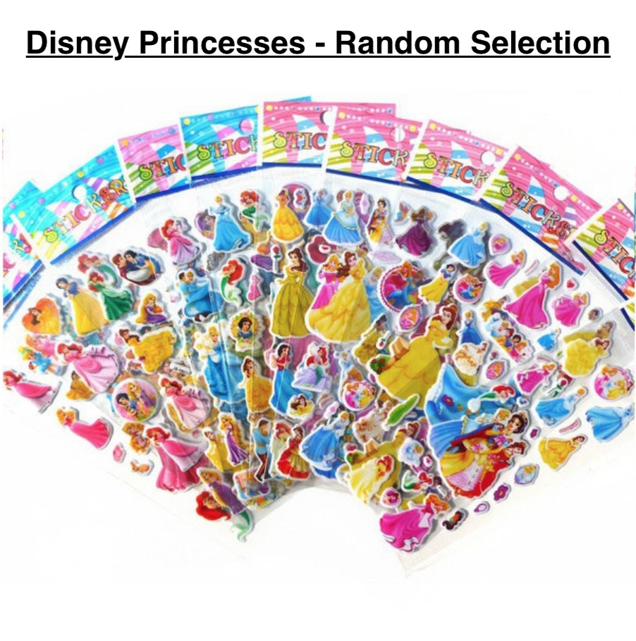 Sticker Sheets Children Party Bag Fillers Craft Kids Reward Charts Character