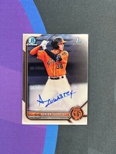 Adrian Sugastey 2022 Bowman Draft Chrome 1st Prospect Auto #CDA-BBA - Giants
