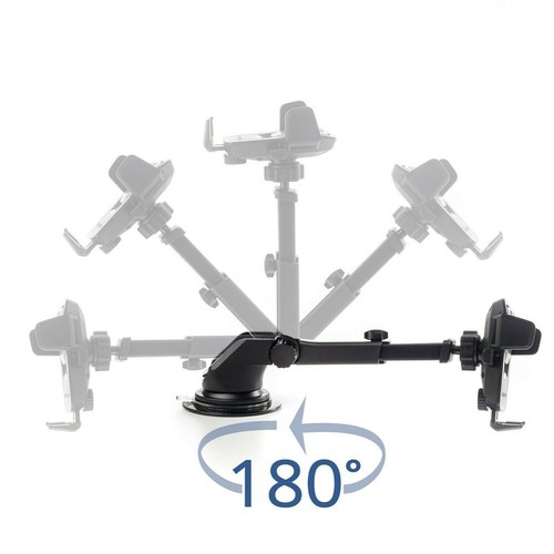 Compact One Touch Car Phone Mount - Easily Mount Your Phone on Windshield - Picture 4 of 4