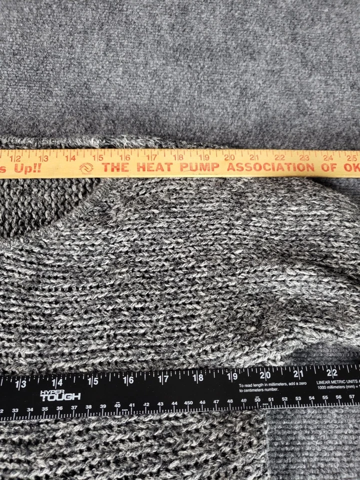 Suéter Jersey Tejido Grueso Una Cucharadita Mujer Talla S Gris Manga Larga Boho Foto 3 de 4