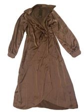 Nasty Gal Wrap Satin Dress, Size 8, New With Tags.