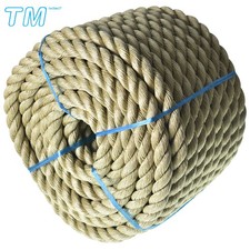 1"  100' Manila Rope 3 Strand Twisted Rope Polypropylene Sturdy Rope