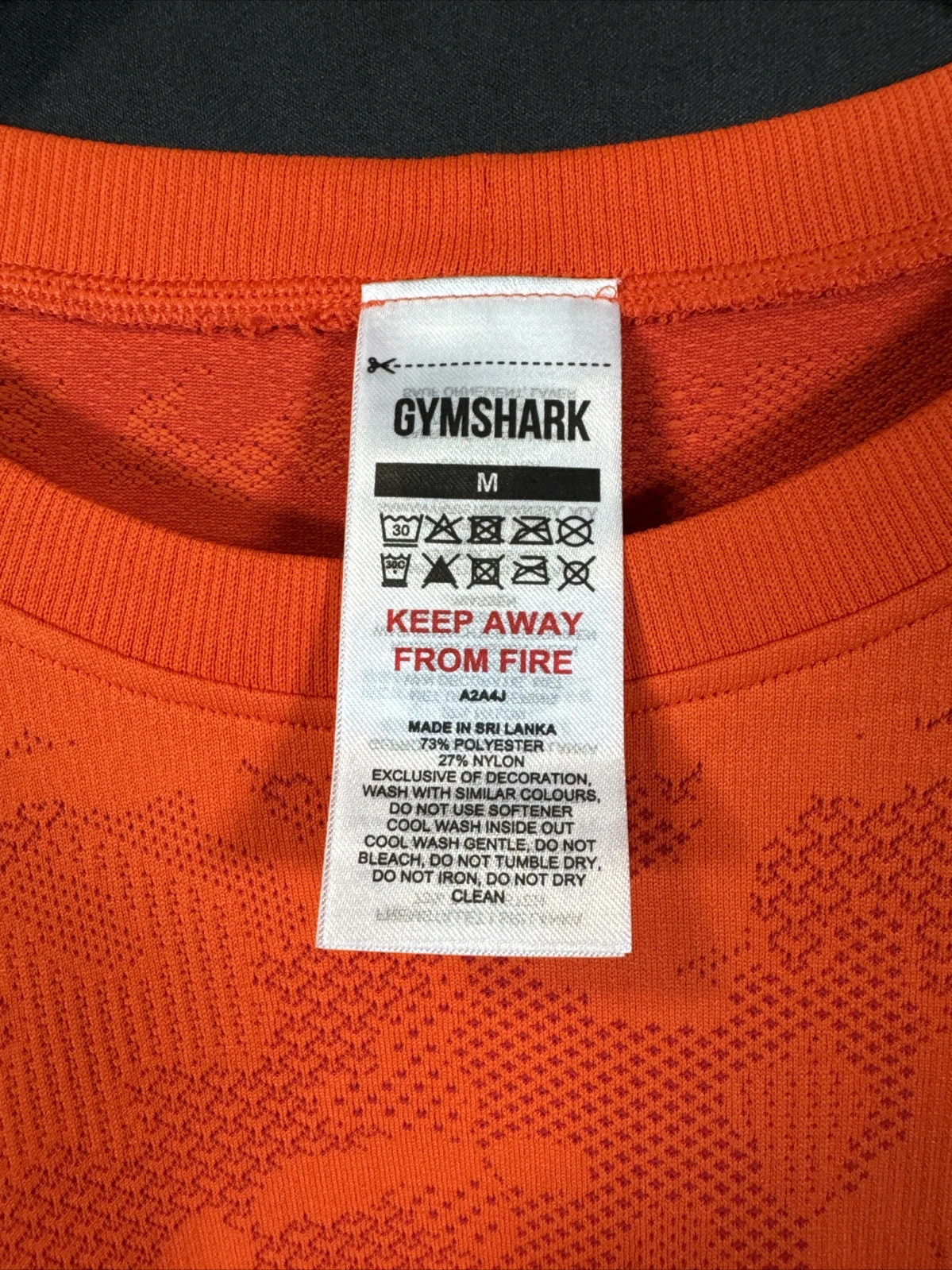 gymshark active long sleeve training geo seamless shirt