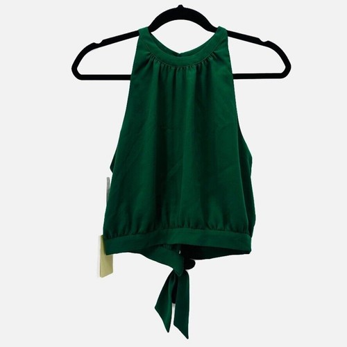 Camicetta top Aritzia Wilfred Patrice verde taglia S buco della serratura romantica glam preppy nuova con etichette - Foto 2 di 9
