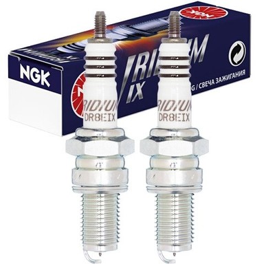 Zündkerze 2x NGK DR8EIX [6681] Iridium für Honda CX 500 C Custom PC01 C Bj. 1983