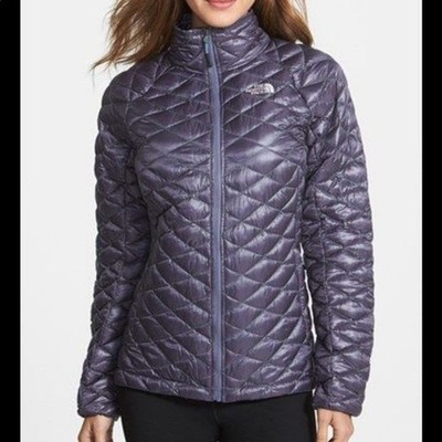 The North Face Women's Plum Color Thermoball Full Zip Jacket Size Medium