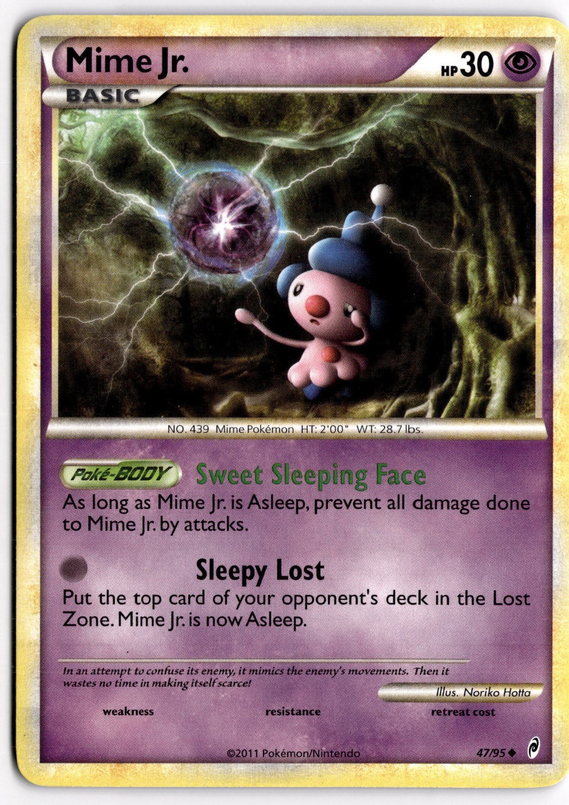 Mime Jr. 47/95 Call of Legends Uncommon Pokemon Card