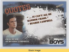 2025 Skybox The Boys: Season 1 & 2 Quotes Hughie Campbell Jack Quaid READ 07q0
