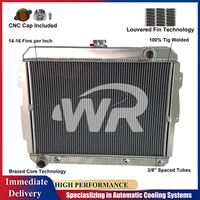 26'' Radiator For 1966-1972 Dodge Challenger Coronet Mopar B & E Body V8 Aluminum