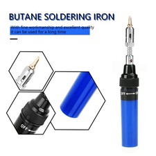 Soplador inalámbrico de gas butano soldador pluma herramienta 1300 °C (azul)