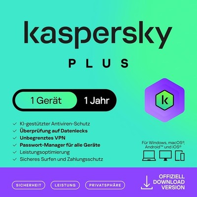Plus Internet Security 2025 1 Gerät / PC 1 Jahr | AntiVirus Standard 2026