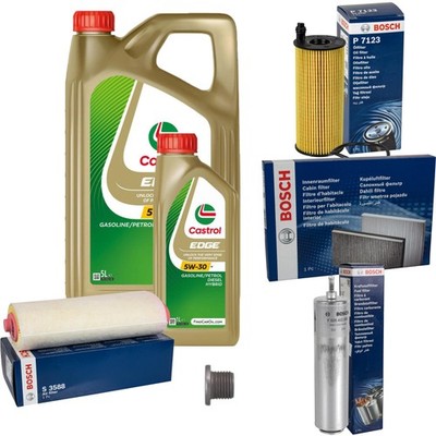 BOSCH inspektionspaket 6 L Castrol EDGE 5W-30 M für BMW 3er Touring 320d