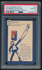 1934 Quaker Oats Eddie Collins #U3 HOF Chicago White Sox PSA 6